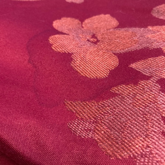 Court of Versailles King Size Red Floral Duvet Cover - Picture 5 of 7